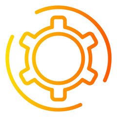 gear gradient icon