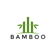 Green Bamboo Logo Design Template