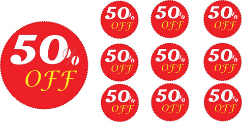 10% Special  type off offer sale tag isolated vector illustration. 10% Discount offer price label, symbol for advertising campaign in retail, sale promo marketing,10% discount vector. discount tag pri