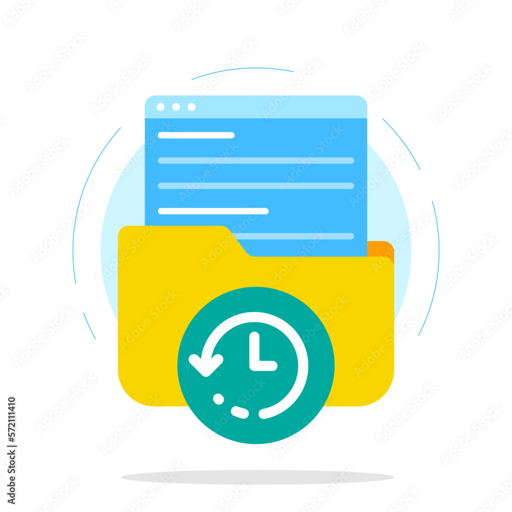 Poster save browser cookies and cache pop up permission concept illustration flat design vector eps10. mode