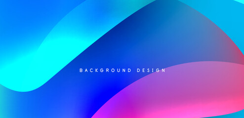 Fluid color liquid 3d elements abstract background