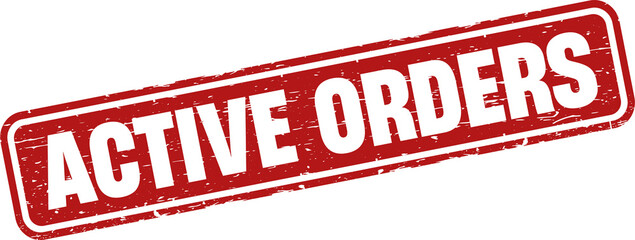 Active Order grunge rubber stamp