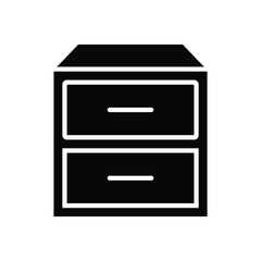 drawer icon vector design template in white background