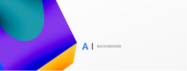 Abstract background - 3d abstract shape. Wallpaper for concept of AI technology, blockchain, communication, 5G, science, business