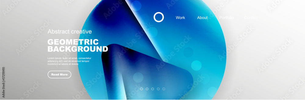 Sticker abstract background for your landing page design. web page for website or mobile app wallpaper