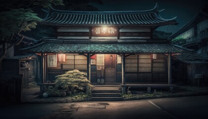 Lo-fi Traditional Japan house. Generative AI