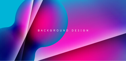 Colorful circle abstract background. Template for wallpaper, banner, presentation, background
