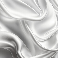 Obraz premium White flowing background- Made with Generative AI