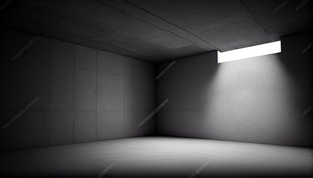 Photo Empty Concrete Room Light From Above  Professio  1.jpg