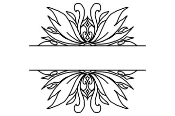 Flora Ornament Design Border