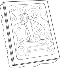 Greek classic antique book illustration