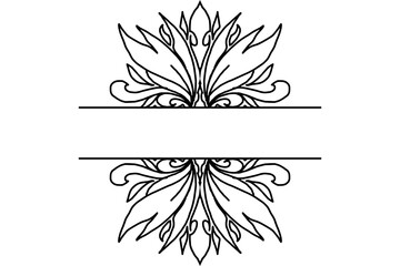 Flora Ornament Design Border