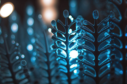 Abstract microbiology fantasy background