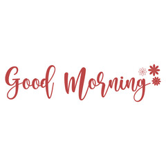 Good Morning Sentence is light pink