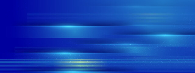 Abstract gradient dark blue banner background