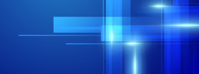 Abstract gradient dark blue banner background