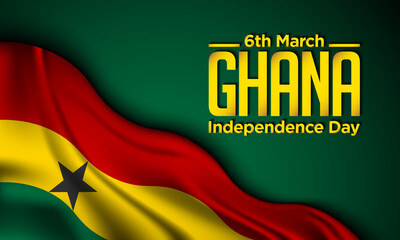 Ghana Independence Day Background Design.