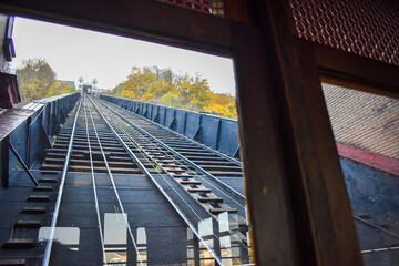 Interior view of Duquesne Incline, Pittsburgh, PA