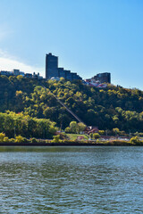 Fototapeta na wymiar Duquesne Incline on a sunny day, Pittsburgh, PA