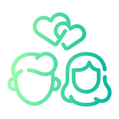 couple gradient icon
