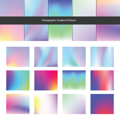 Holographic Gradient Retrofuturism Background