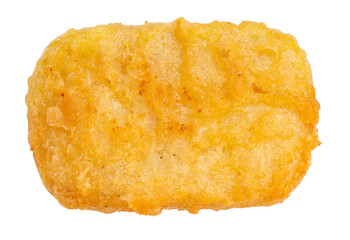 Fried chicken nugget on white background, Fried nugget on white PNG File.
