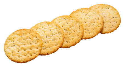 Crackers on white background, Crackers Biscuit on white PNG File.