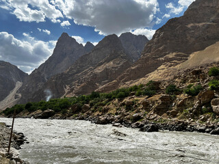 Obraz premium Cooking in an Afghan village.