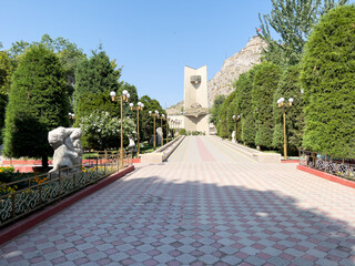 Independence Square in the middle of the city of Osh.