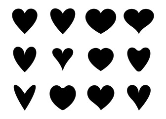 simple icon of heart and darling shape
