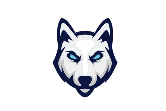 gaming Wolf head vector