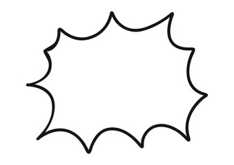 ペンの手描き吹き出し