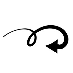 Swirly Arrow Illustration