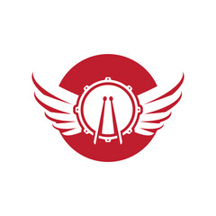 Drum logo images illustration
