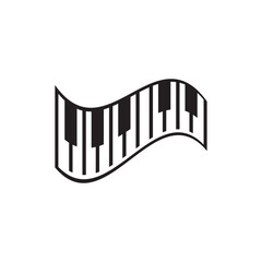 Piano logo images illustration