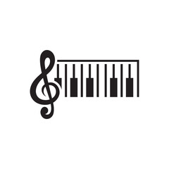 Fototapeta premium Piano logo images illustration