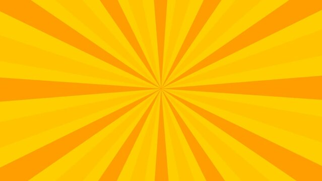 Comic background animation, vintage pop art background, with animated radial rays and dots pattern. Motion graphics and digital composition