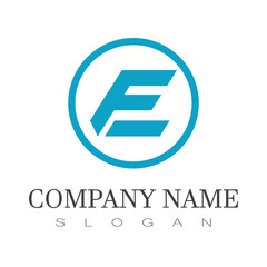 E Letter Logo Business  Vector and symbol design