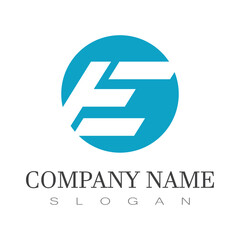 E Letter Logo Business  Vector and symbol design