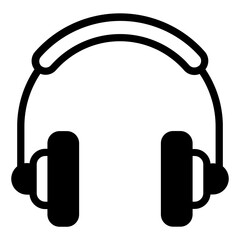 Headphone solid icon