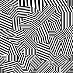 Abstract striped textured geometric pattern. Vector.
