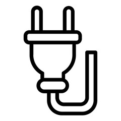 Plug outline icon