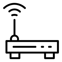 Wifi router outline icon
