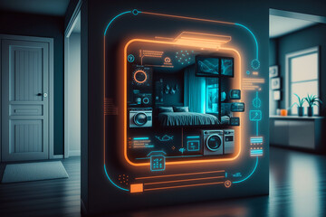 Smart home interface. Generative AI	