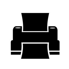 Fototapeta premium Vector illustration, web icon. Printer for printing. Isolated on a white background.