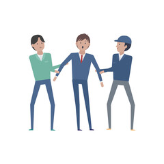 人材の奪い合い・人手不足のイメージ素材｜mayucolor03