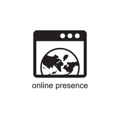 online presence icon , web development icon
