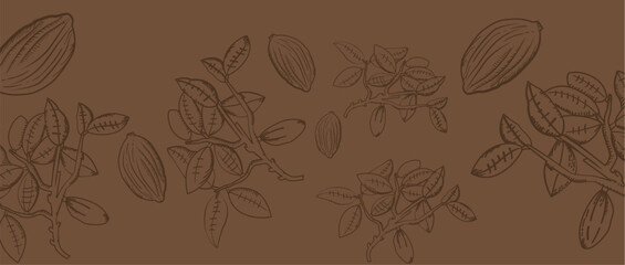 Chocolate illustration with lineart style