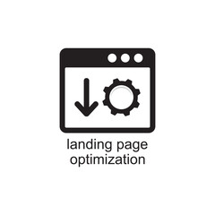 landing page optimization icon , business icon