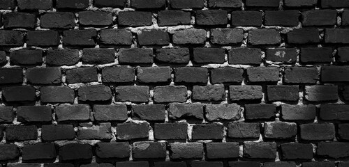old weathered brick wall,black and white background   for design,monochrome,